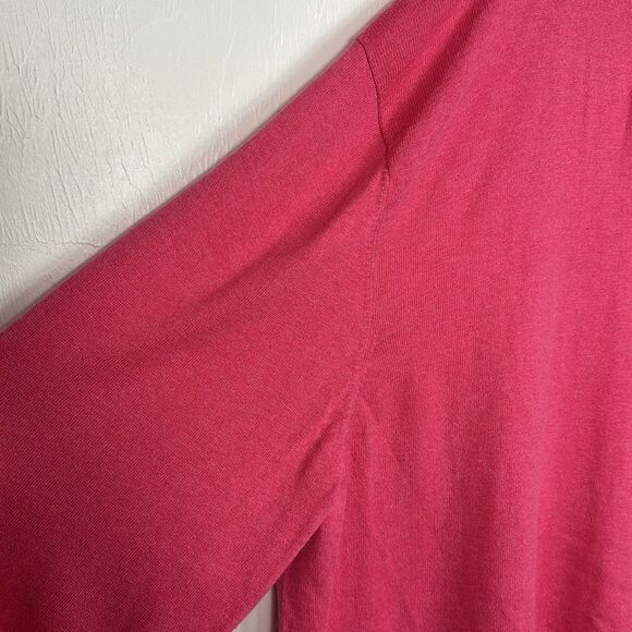 Peter Millar Cotton Cashmere Blend V-neck Pullover Sweater In Pink Size 4XL - Picture 3 of 10